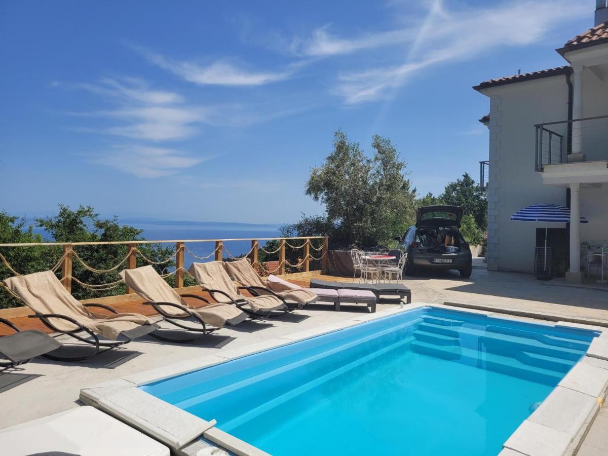 Ferienwohnung Mit Pool Kroatien Mit Meerblick Und Pool Ловран Экстерьер фото
