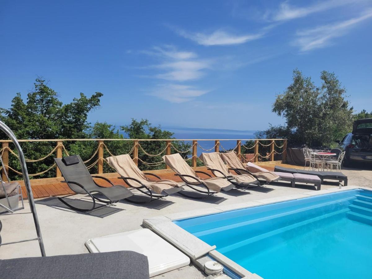 Ferienwohnung Mit Pool Kroatien Mit Meerblick Und Pool Ловран Экстерьер фото