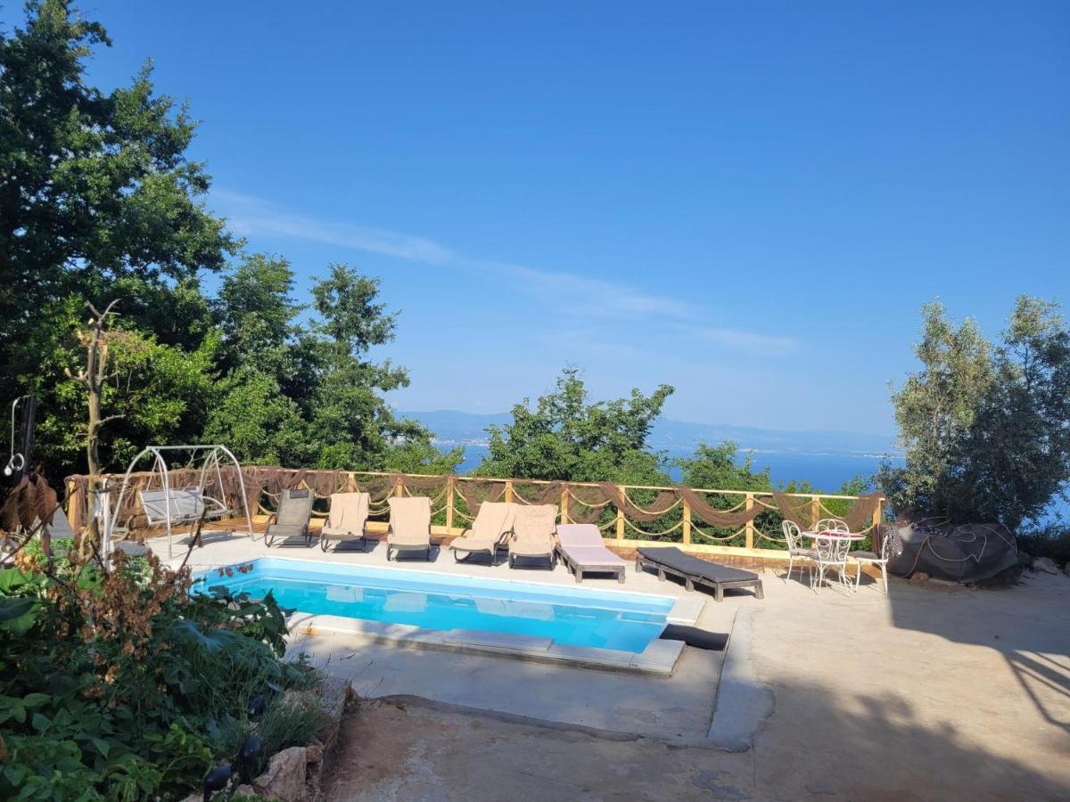 Ferienwohnung Mit Pool Kroatien Mit Meerblick Und Pool Ловран Экстерьер фото