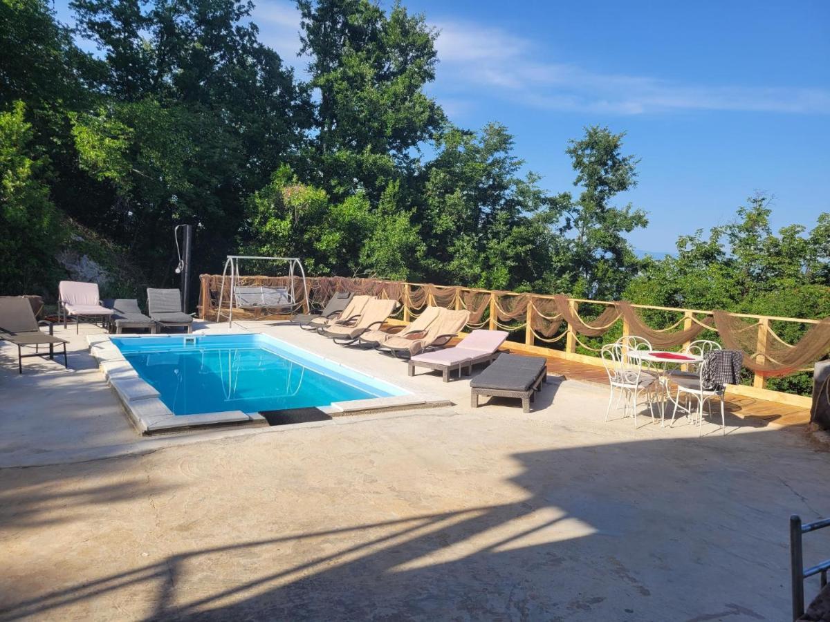Ferienwohnung Mit Pool Kroatien Mit Meerblick Und Pool Ловран Экстерьер фото