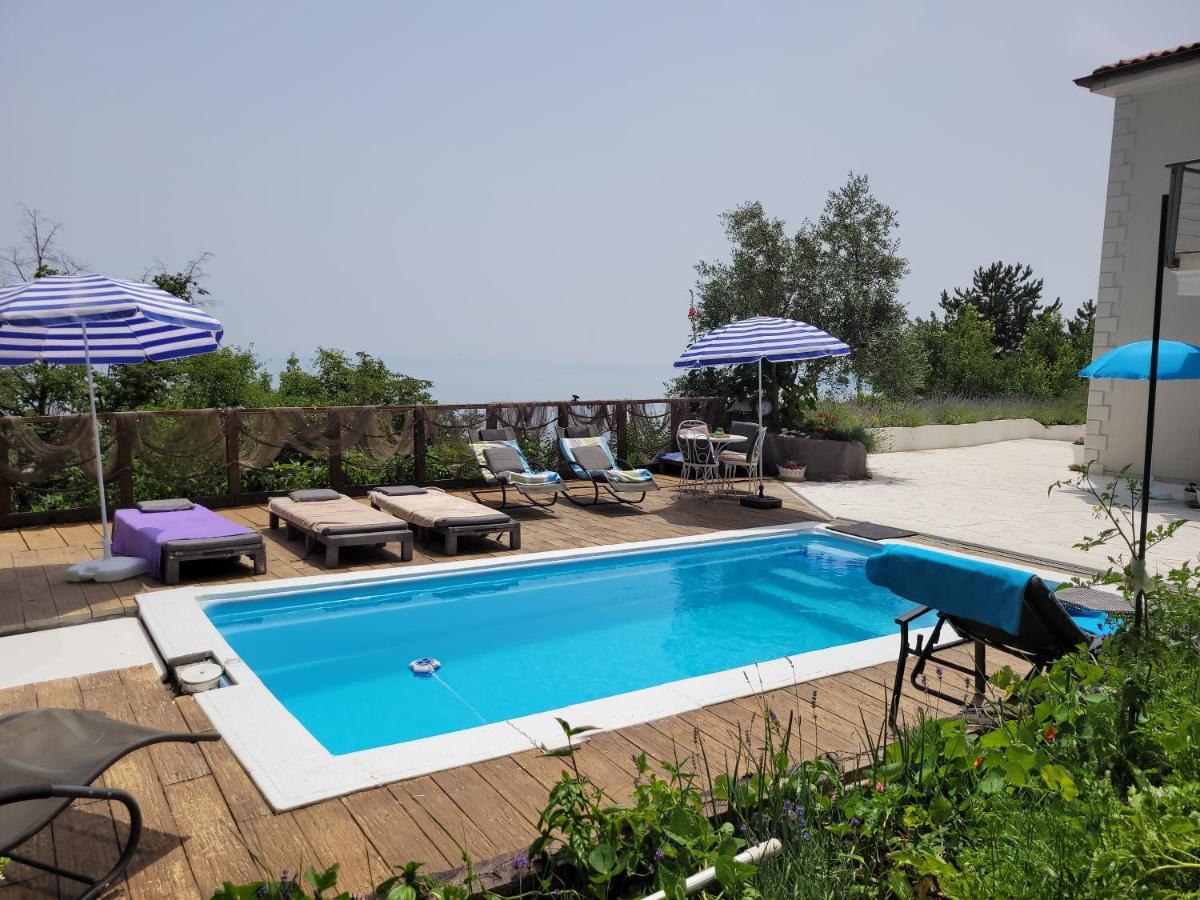 Ferienwohnung Mit Pool Kroatien Mit Meerblick Und Pool Ловран Экстерьер фото